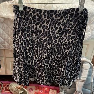 Urban outfitters blue cheetah print wrap skirt